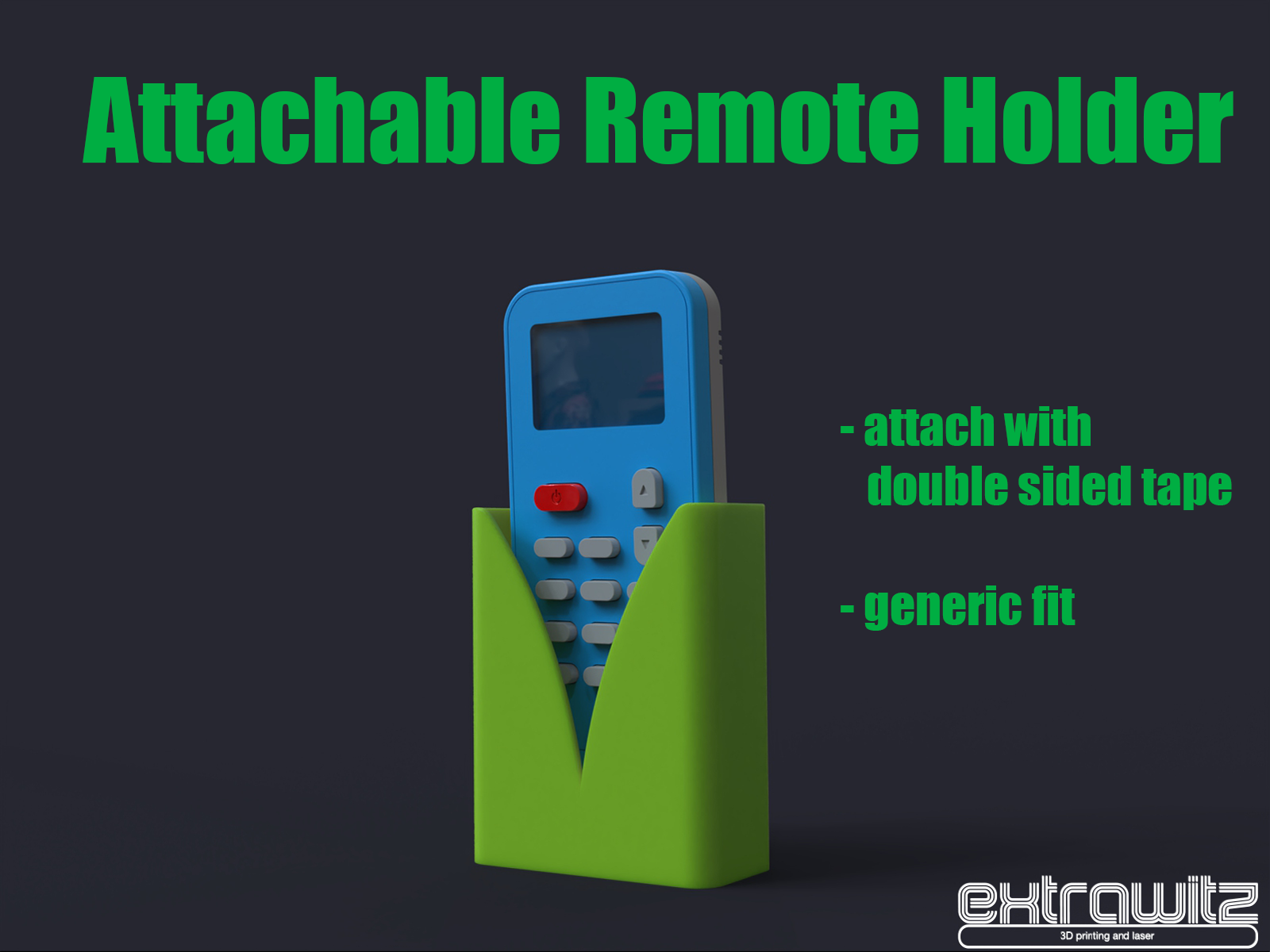 Introducing Our Latest 3D Model: The Ultimate Remote Holder