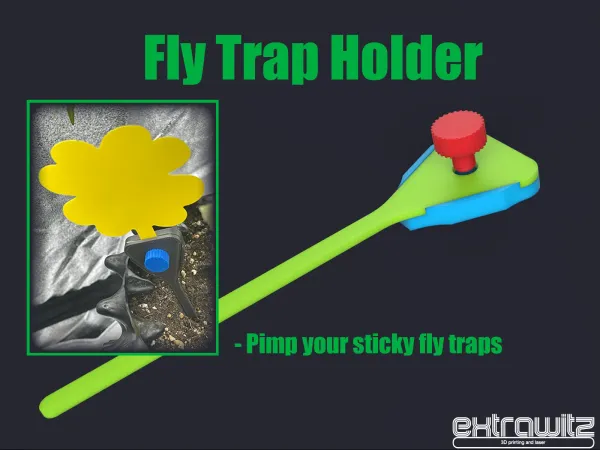 Revolutionize Your Pest Control: 3D Printable Holder for Yellow Sticky Fly Traps